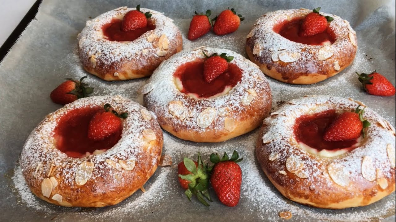 İşte Tam Pastane Çöreği 👌Rus Mutfağından Vatruşka 👉 Kolay ve Nefis