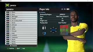 PES 2017 All North & Central Faces