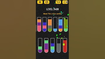Water sort puzzle level 3408