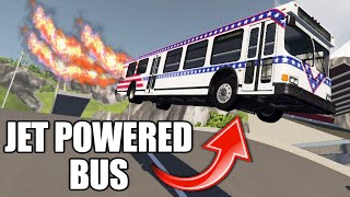 Jumping A JET POWERED BUS In BeamNG.drive!