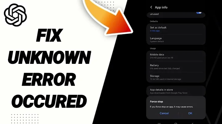 How To Fix Unknown Error Occurred On ChatGPT App 2025