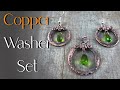 Wire Wrapping Tutorial-Copper Washer Jewelry-Pendant and Earrings!