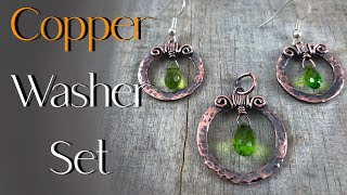 Wire Wrapping TutorialCopper Washer JewelryPendant and Earrings!