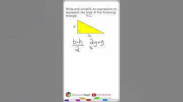 Writing Expressions - Area Of A Triangle