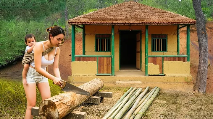 Single Mother Determined to Building New Life – A House in the Forest and Journey from Zero