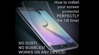 S7 edge screen protector installation - install it PERFECTLY the 1st time!