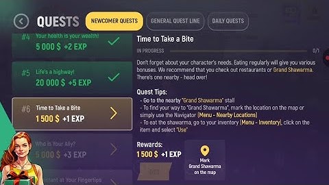How to do newcomers task 6 time to take a bite in grand mobile rp