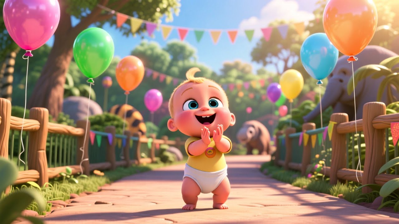 Baby Zoo Adventure 🐵🦓🦒 | Fun Learning for Kids | Preschool Educational Video