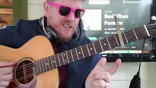 How To Play Ecstasy XXXTENTACION, Noah Cyrus // guitar lesson beginner