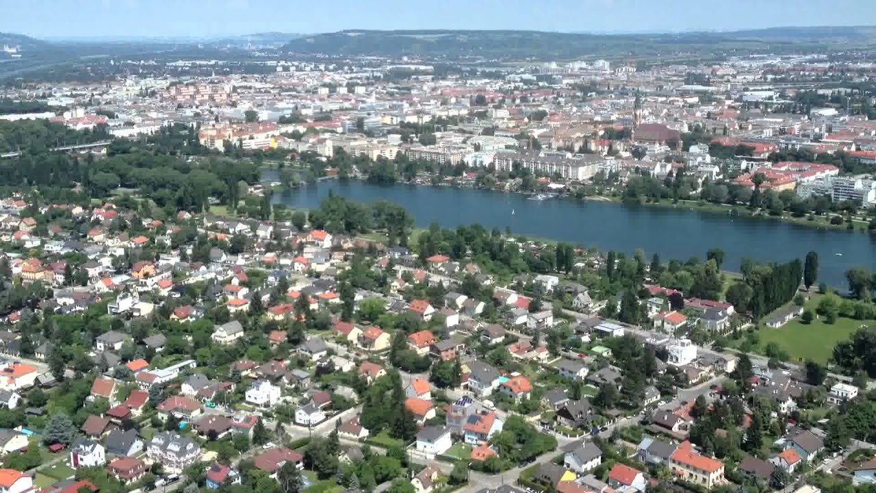 Vienna 360 degrees skyline view from the Donauturm
