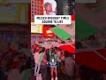 Scenes in Times Square as Mexico makes their way to the Round of 16 🇲🇽