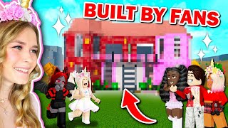 Fans Built Our House In Bloxburg! (Roblox)