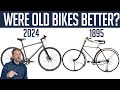 130-year-old bicycle vs brand-new modern bike
