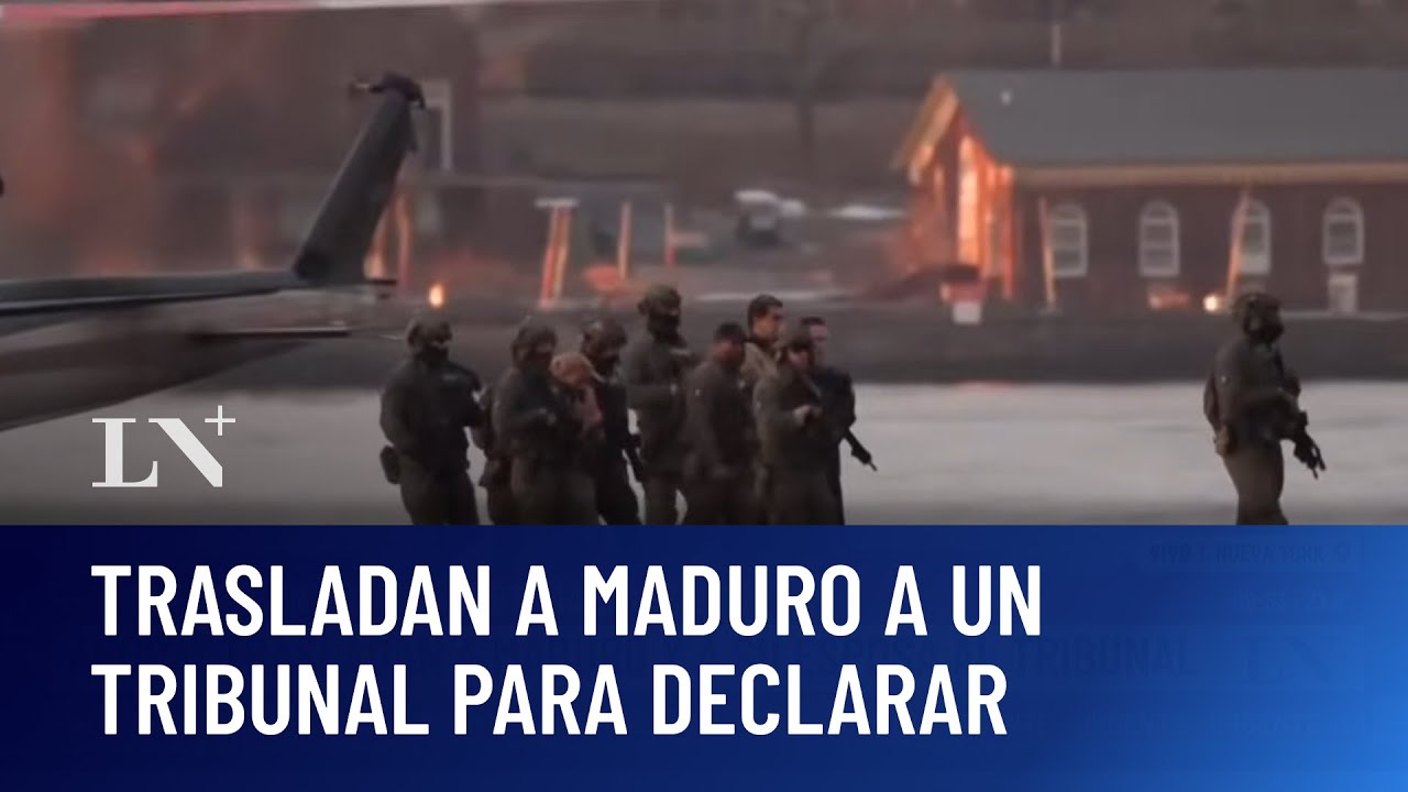 Ahora: trasladan a Maduro y a su esposa al tribunal