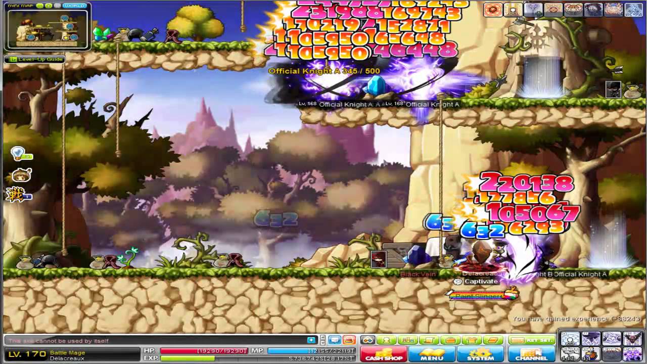 Maplestory Level 170 Battle Mage Hyper Skills YouTube