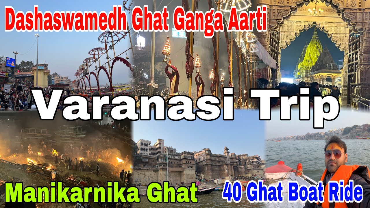 Dashashwamedh Ghat Ganga Aarti & 40 Ghat Boat 🚤 Ride | Varanasi Trip Vlog | Ep- 2