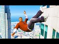 GTA 5: Jumping off Highest Buildings - Funny Moments