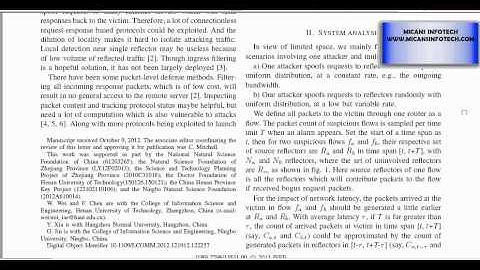 A Rank Correlation Based Detection against Distributed Reflection DoS Attacks