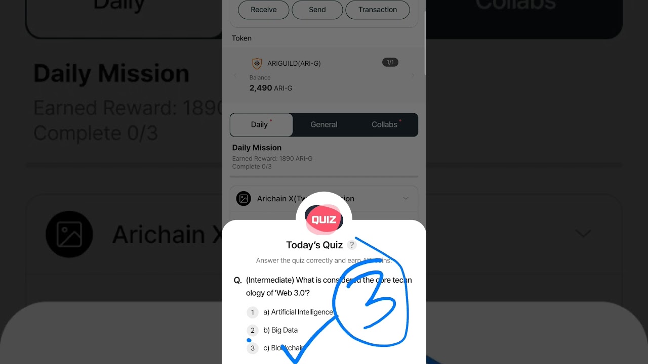 Ari wallet 16 june Quiz Answer