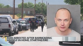 APD SWAT: Man barricades himself inside Albuquerque home, starts a fire