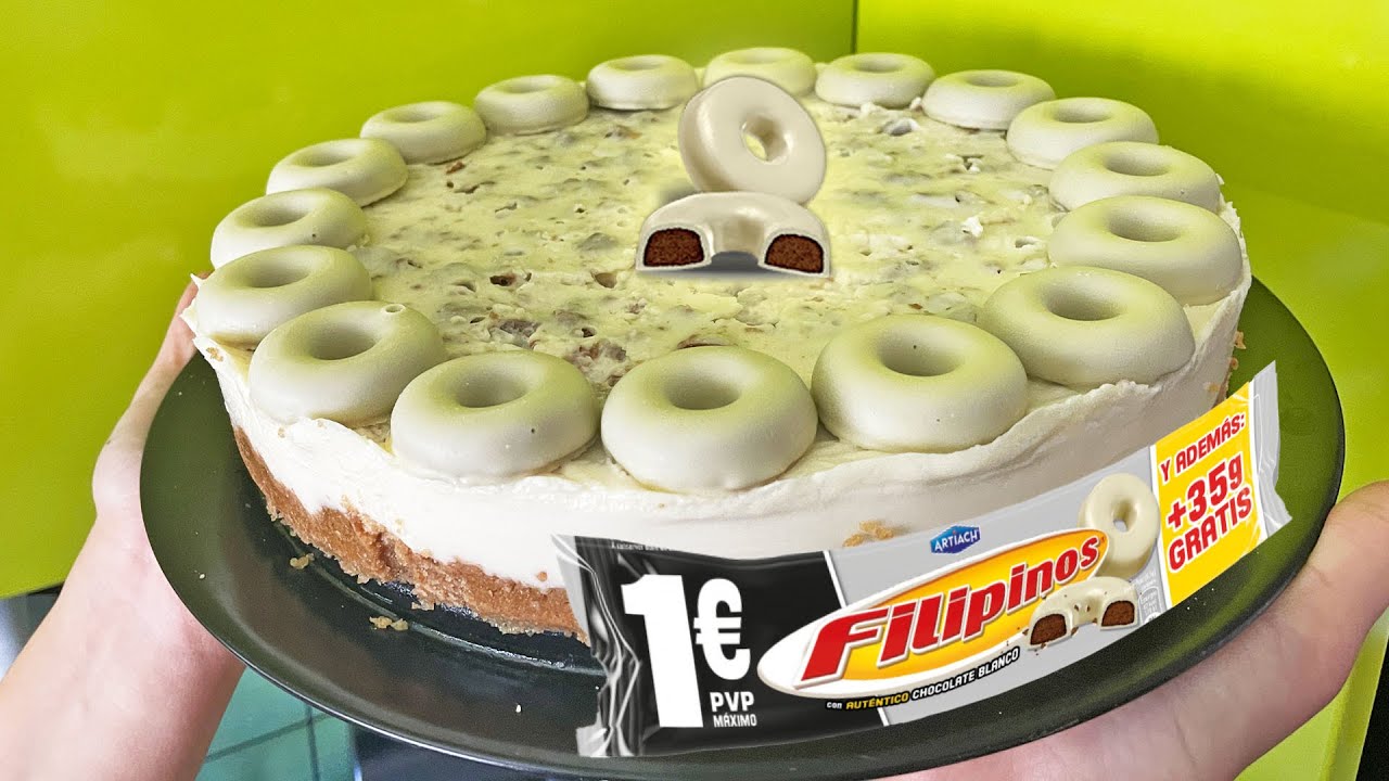 ✅ TARTA DE FILIPINOS BLANCOS UNA RECETA FÁCIL DE HACER SIN HORNO 🍰 TARTA FÁCIL DE CUMPLEAÑOS