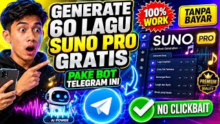 60 LAGU SUNO PRO GRATIS PAKE BOT AI INI !!!! MUMPUNG OWNERNYA BAIK GASSSS 🔥🔥🔥
