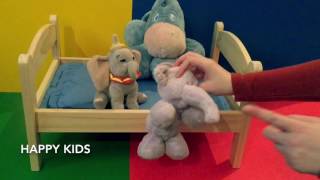 Five Little Teddy Bears Jumping On The Bed, Nursery Rhymes Kids Songs