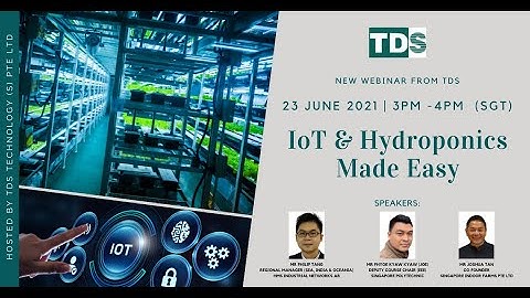 [TDS Webinar] IoT Application for Smart Farming