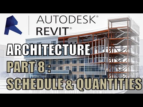 REVIT ARCHITECTURE | Tutorial Part 8 : Schedule & Quantities - YouTube REVIT ARCHITECTURE | Tutorial Part 8 : Schedule & Quantities - YouTube