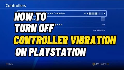 How To Turn Off Vibration PS4 Controller on PlayStation New
