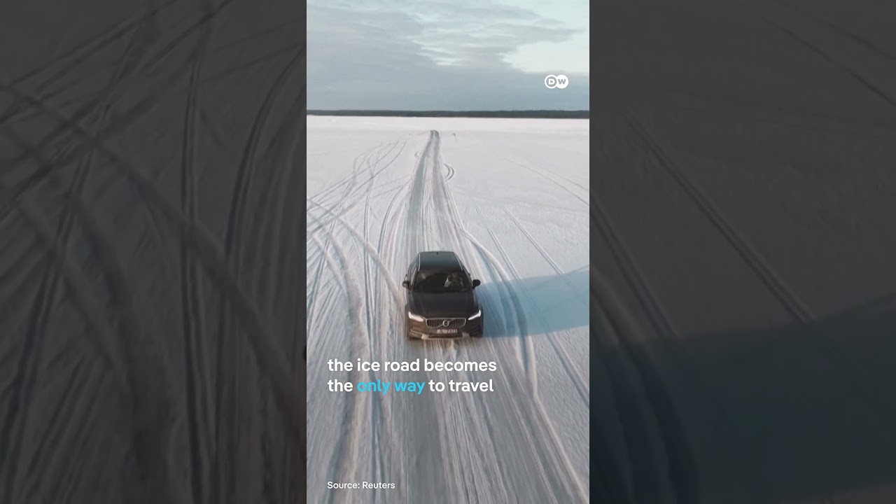 Estonia turns the frozen sea into roads | DW News