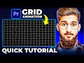 How to Create Animated Grid Background Inside Premiere Pro - Quick Tutorial