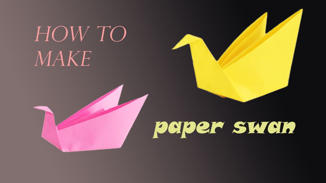 How to make an origami swan out of printer paper!