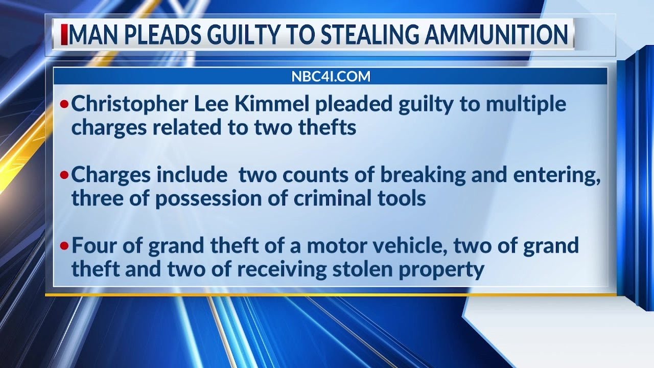 Man pleads guilty to stealing ammunition meant for police - YouTube