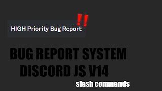 [NEW] - How to make a REPORT SYSTEM || Discord.js V14