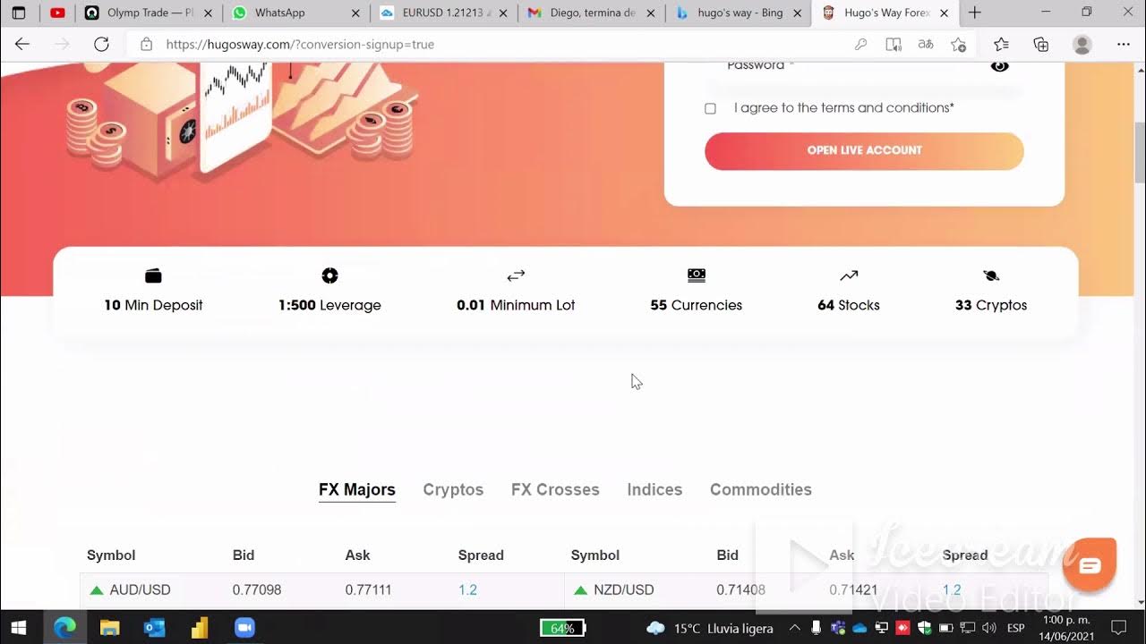 Como crear una cuenta en Hugosway YouTube