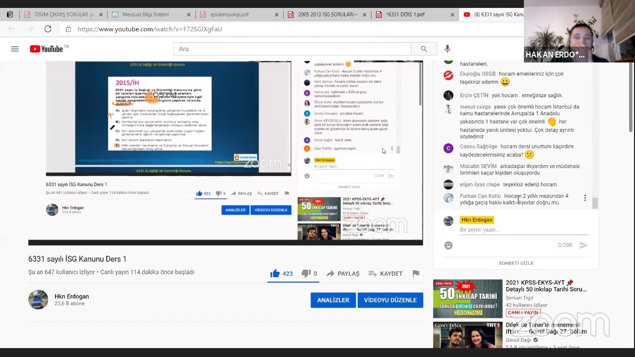 6331 sayılı İSG Kanunu Ders 1