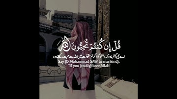 ♥️قل إن كنتم تحبون الله فاتبعوني♥️ سورة آل عمران:٣١,٣٢|رعد الكردي|Aal e Imran:31,32|Raad alKurdy