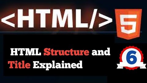 🖥️ HTML Structure and Title Explained – Build Your First Webpage 🚀