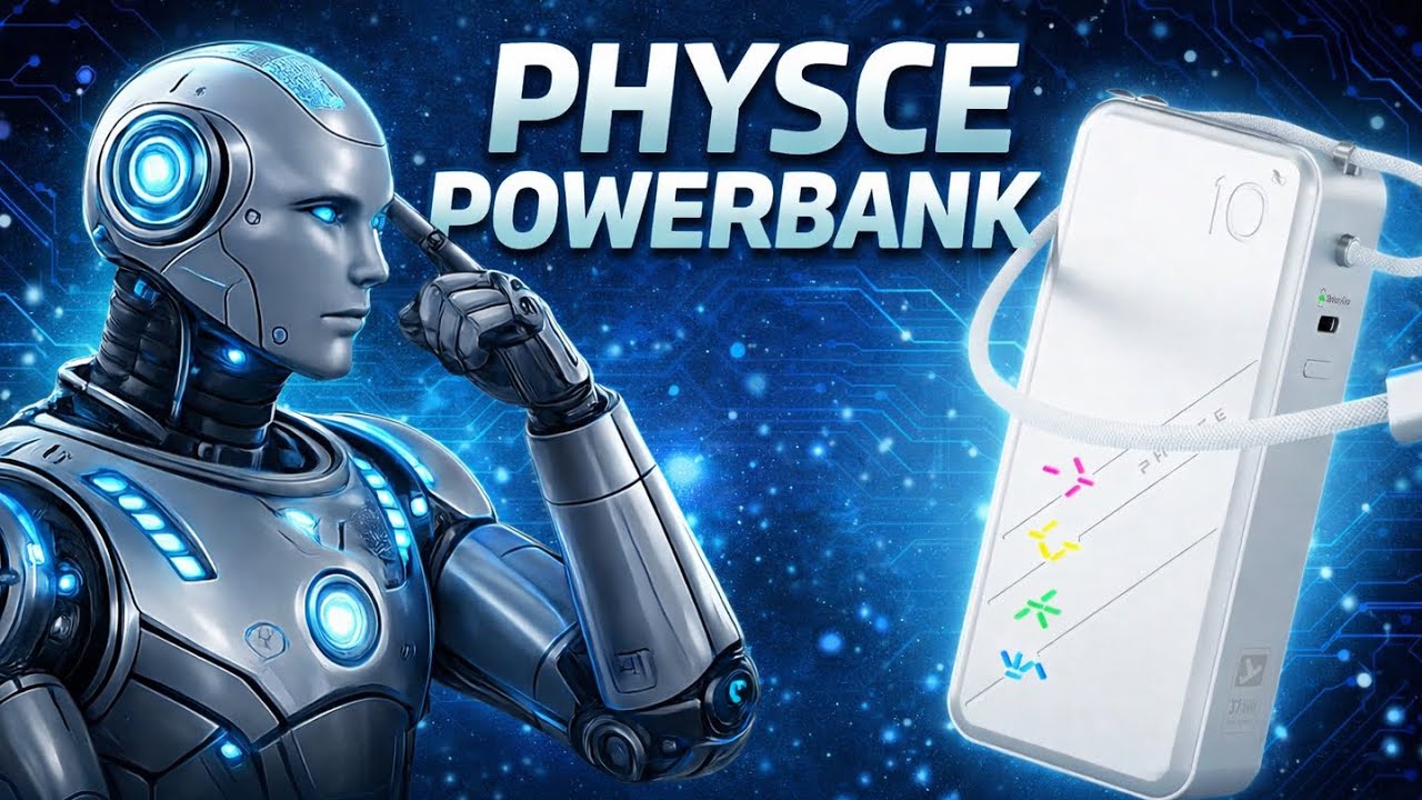 Physce Eco 10 Power Bank, High Efficiency, Long Lifespan, CellSync RGB: LEDs adjust w battery status