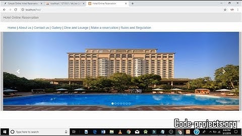 Simple Online Hotel Reservation System In PHP With Source Code | Source Code & Projects