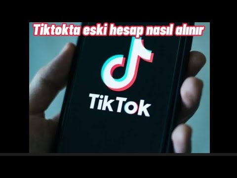 Tiktokta eski hesabı geri alma