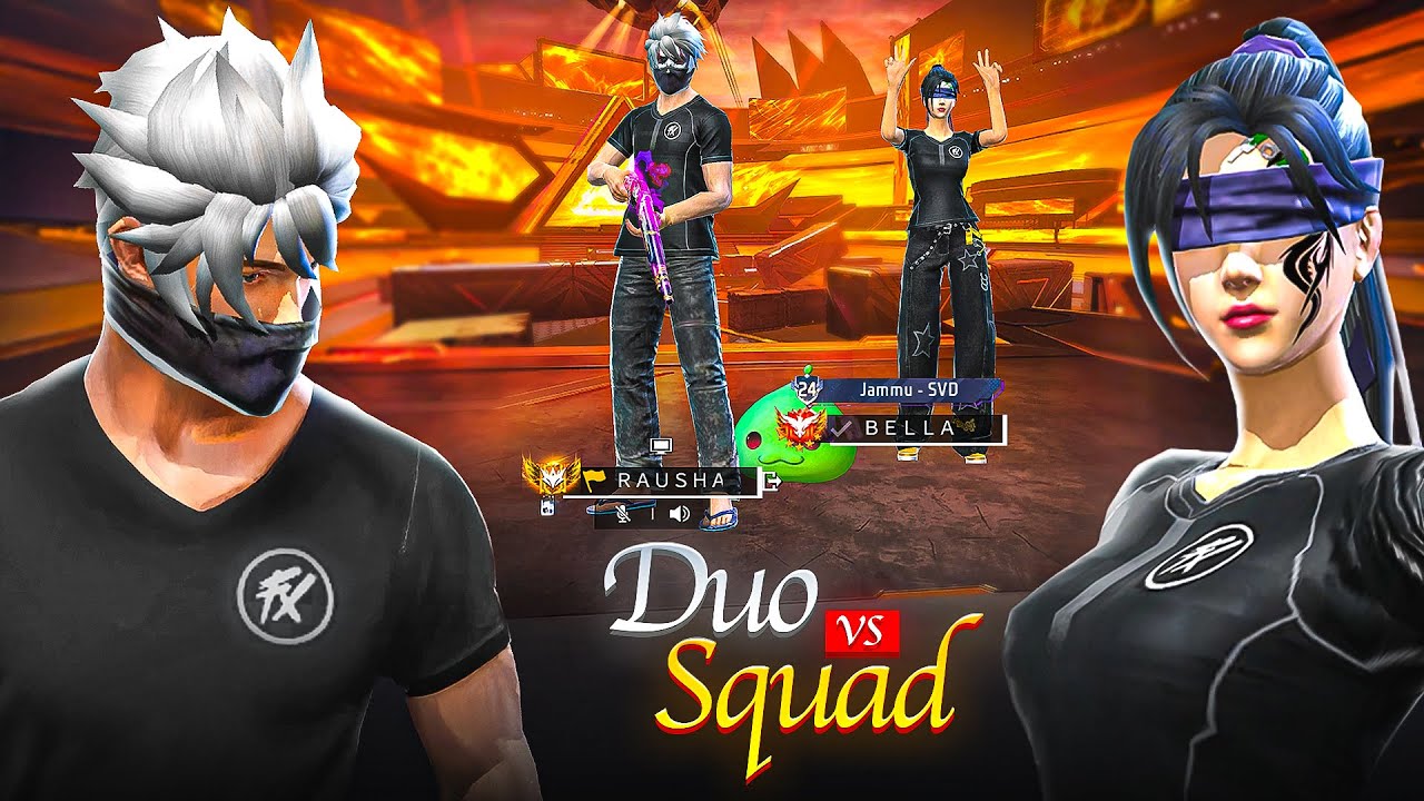 Duo vs squad with Bella 27 kill Booyah 😍| Raushan Gamer