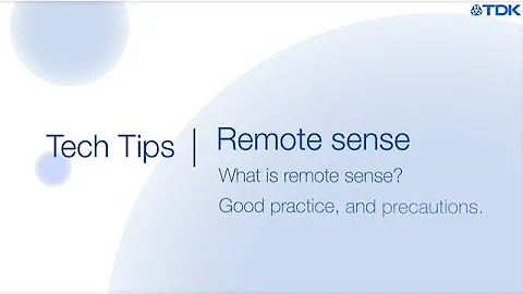 Tech Tips - What is Remote Sense?
