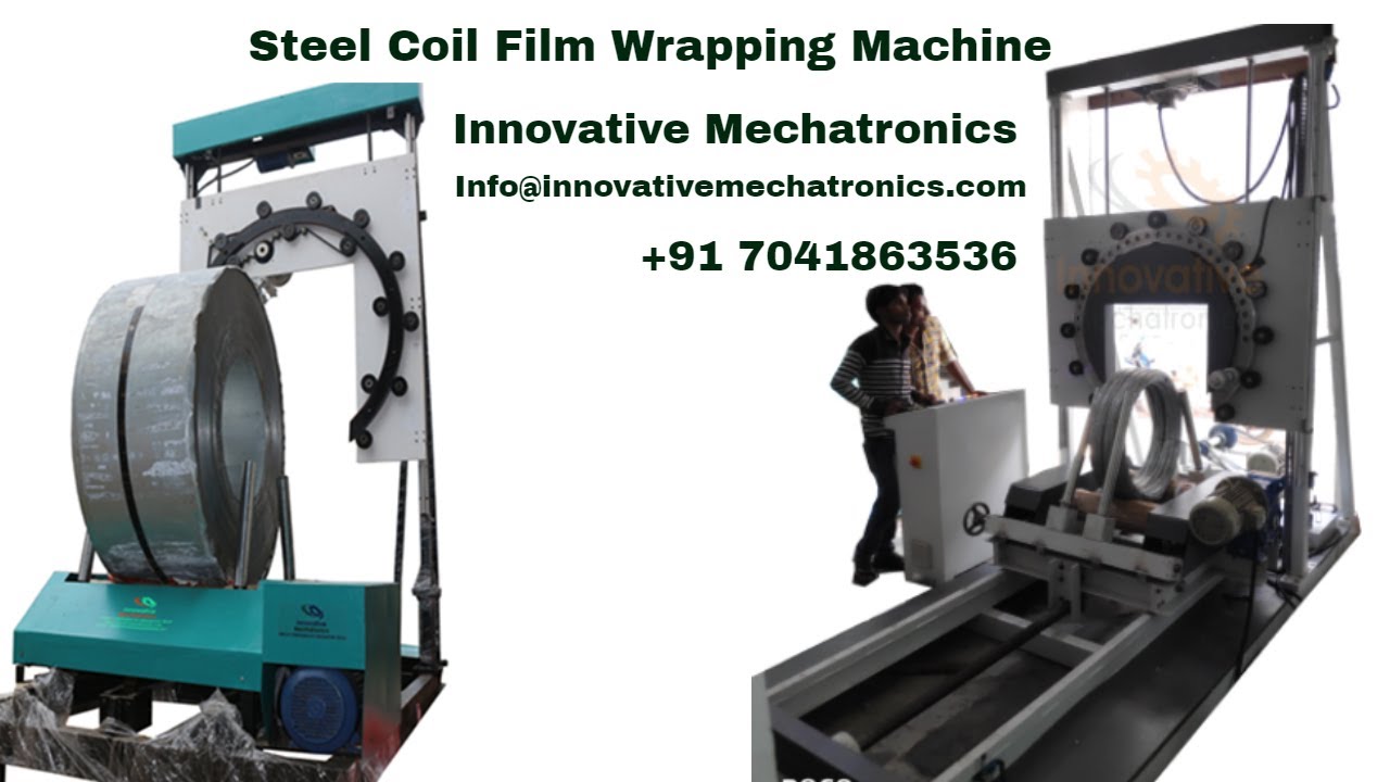 big steel coil stretch wrapping machine/silting strip packaging system