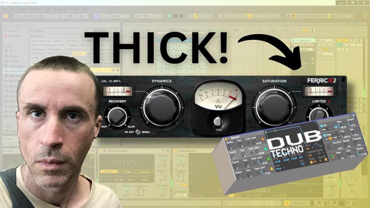 how to make warm and rolling techno basslines in ableton live - YouTube