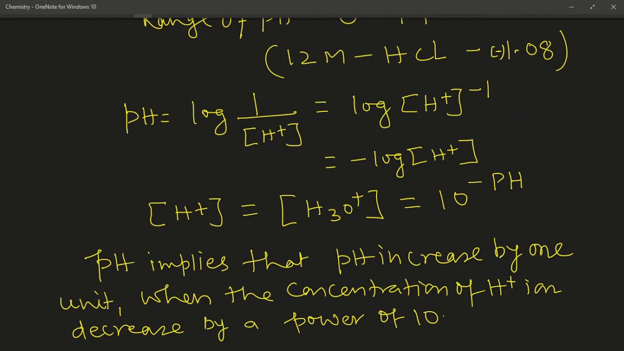 Introduction to pH (Hindi) YouTube