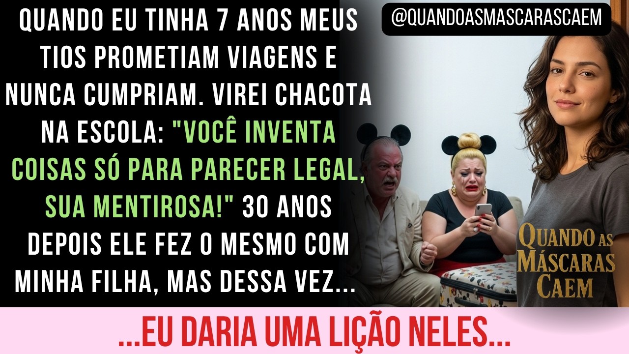 “Tio Gerson ajoelhou-se na festa da minha filha, entregou-lhe uma tiara da Minnie e anunciou para a sala inteira que a levava à Disney. A Laura saiu a correr, os olhos a brilhar, a contar a toda a...