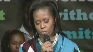 Michelle Obama's plea for education