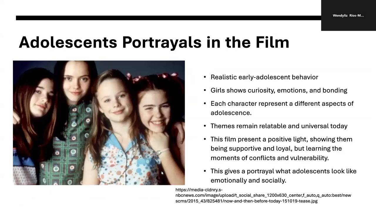 Film Theme Project for Adolescent Class- Zoom Meeting